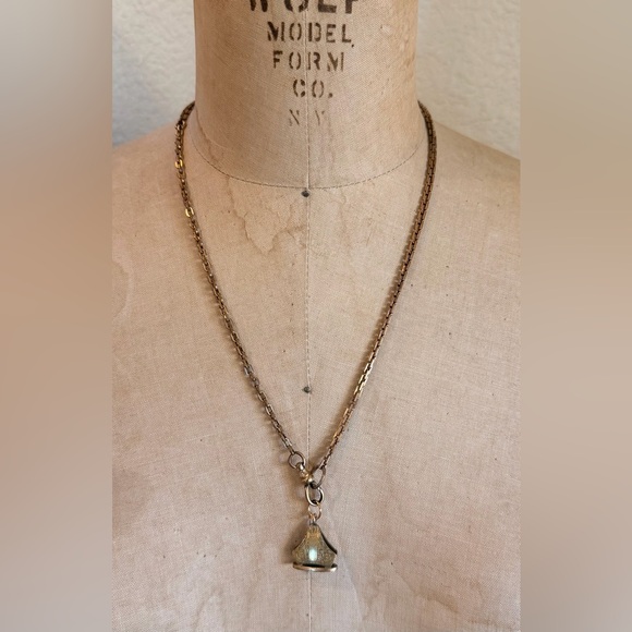 Vintage Victorian Gold-filled Watchfob Pendant Necklace - Picture 7 of 7